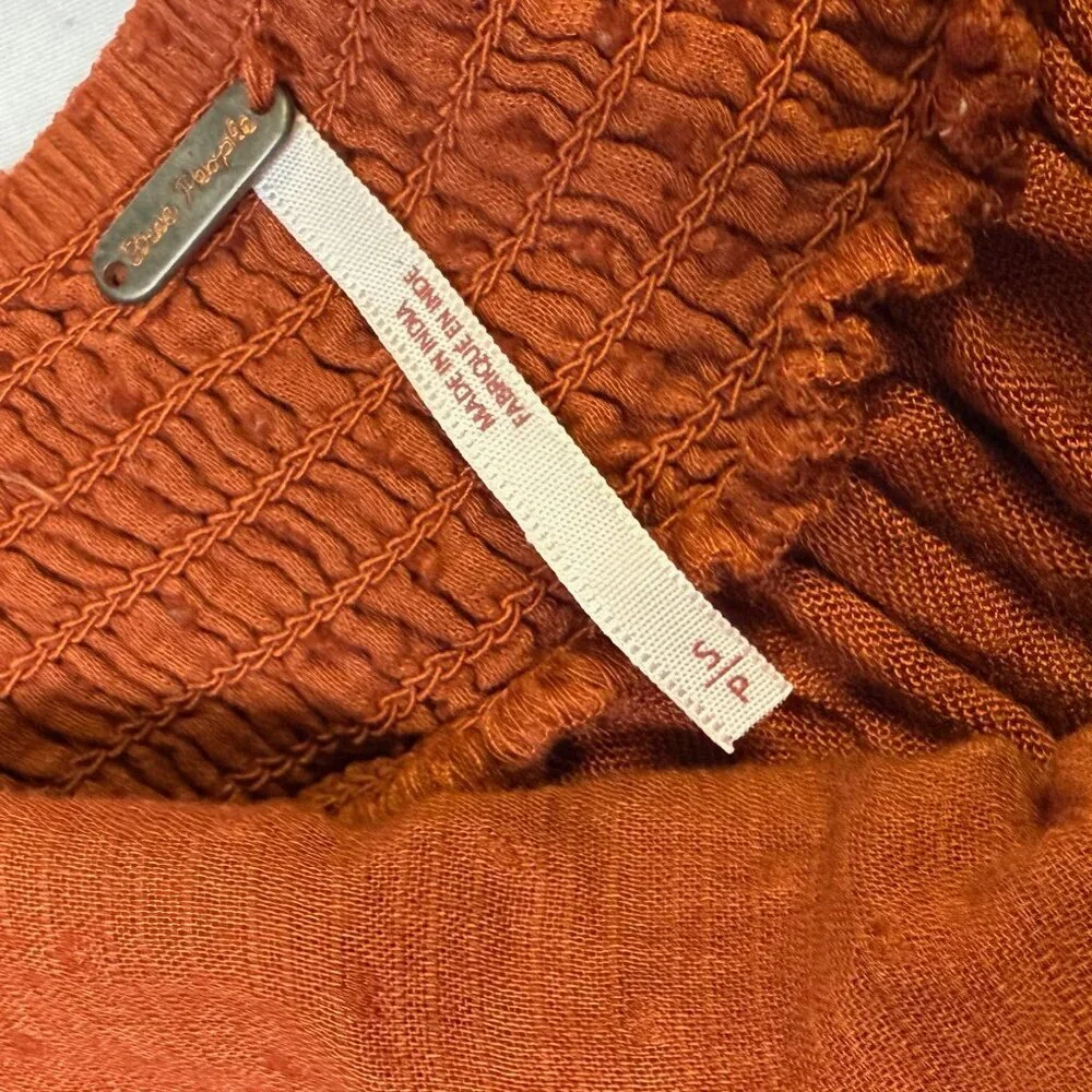 Free People Cinnamon Sugarpie‎ Plunge Mini Dress – Size Small, EUC